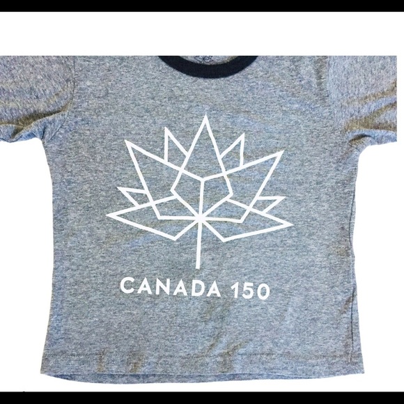 CANADA 150 Vintage Memorial Limited Edition Tee/Top With Cap Sleeves Grey Boy 4Y - Picture 6 of 9
